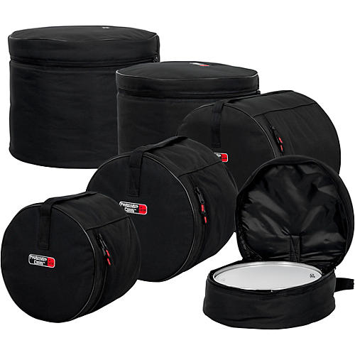 Gator GP-Standard-100 Padded 5-Piece Standard Drum Bag Set Condition 1 - Mint Black