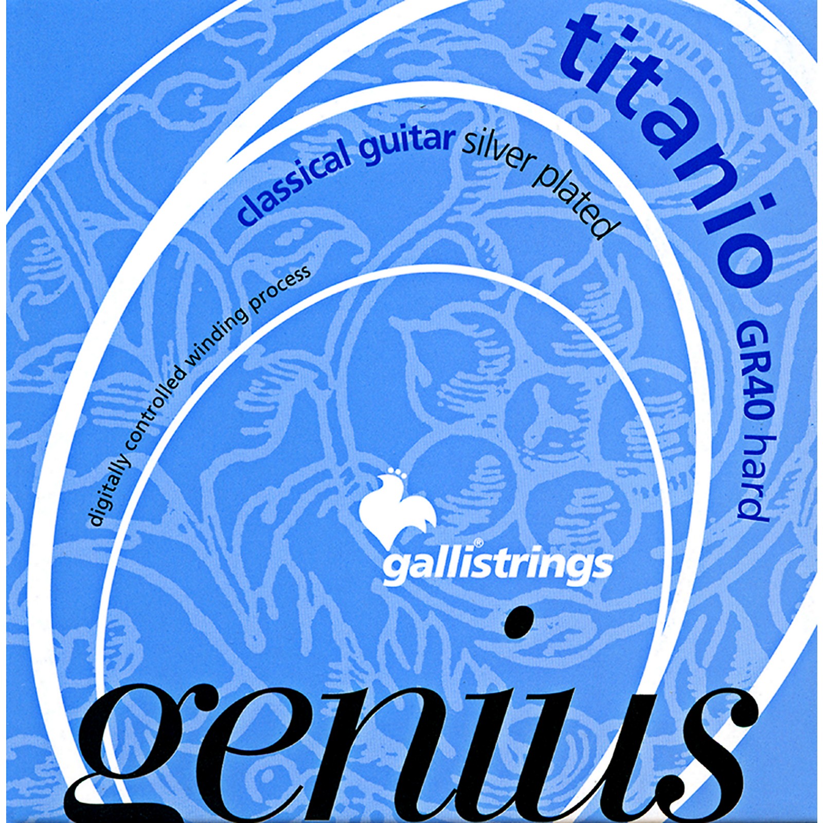 Galli Strings GR40 Genius Titanio Nylon Coated Silverplated Hard