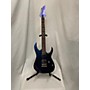 Used Ibanez GRG121SP Solid Body Electric Guitar Blue Metal Chameleon