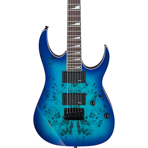 Ibanez GRGR221PA GRG Series 6-String Electric Guitar Aqua Burst