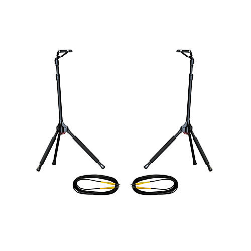 GS-100 Genesis Single Guitar Stand 2-Pack w/Free Cables