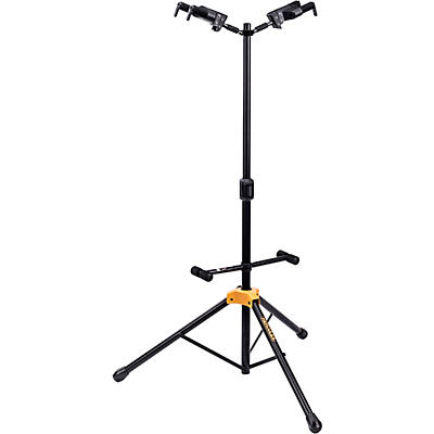 Hercules GS422BPLUS PLUS Series Universal Auto Grip Duo Guitar Stand With Foldable Backrest