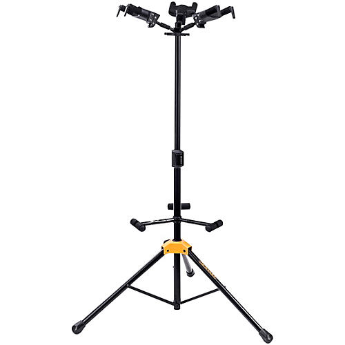Hercules GS432BPLUS PLUS Series Universal Auto Grip Tri Guitar Stand with Foldable Backrest