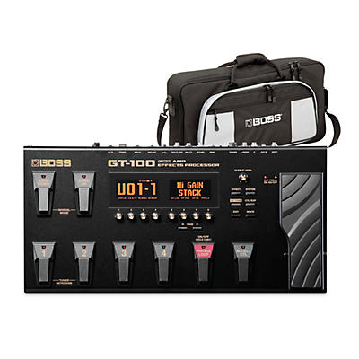 BOSS GT-100 Guitar Multi-Effects Pedal and L2 Bag Bundle