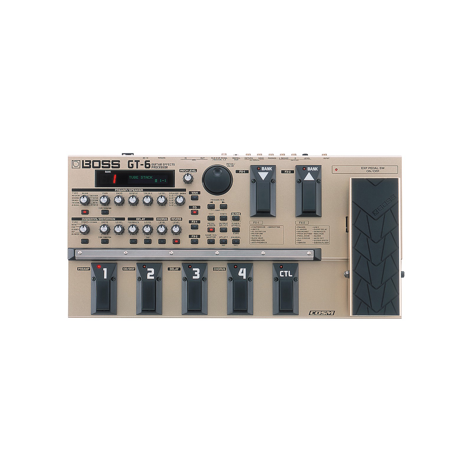 Boss GT6 Guitar Effects Processor Musician's Friend