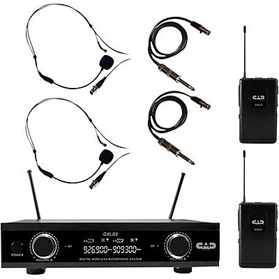 CAD GXLD2BB Digital Dual Channel Wireless Microphone System