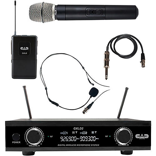 GXLD2HBAH Digital Dual Channel Wireless System handheld and bodypack microphone system