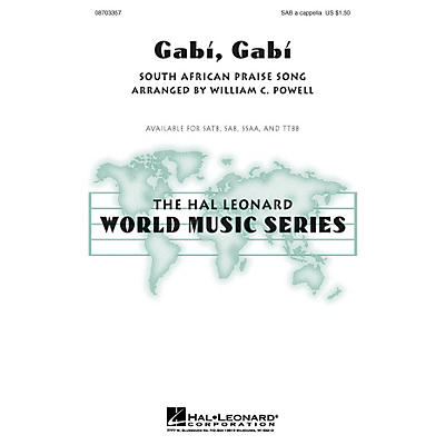 Hal Leonard Gabi, Gabi SAB A Cappella arranged by William Powell