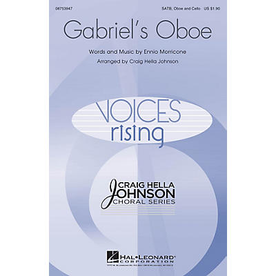 Hal Leonard Gabriel's Oboe SATB OBOE AND CELLO arranged by Craig Hella Johnson