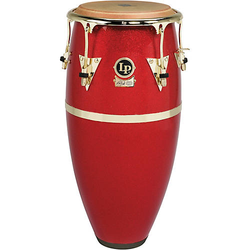 LP Galaxy Fiberglass Fausto Cuevas III Signature Conga, Arena Red With Gold Hardware 11 in.