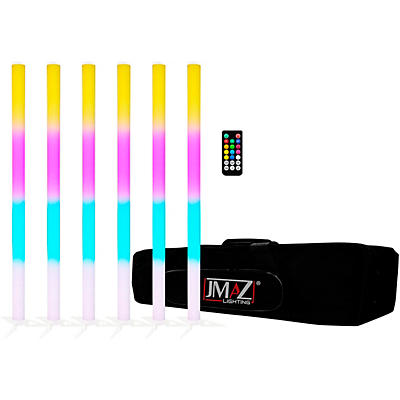 JMAZ LIGHTING Galaxy Tube 6pk Package with 6 Battery Powered LED Effect Tube