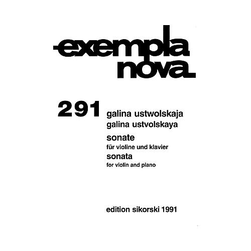 SIKORSKI Galina Ustvolskaya - Sonata for Violin and Piano String Series Composed by Galina Ustvolskaya