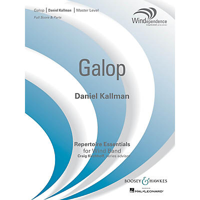 Boosey and Hawkes Galop (Score Only) Concert Band Level 4 Composed by Daniel Kallman