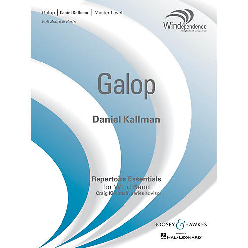 Boosey and Hawkes Galop (Score Only) Concert Band Level 4 Composed by Daniel Kallman