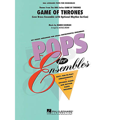 Hal Leonard Game of Thrones (Theme) Concert Band Level 2-3 Arranged by Michael Brown