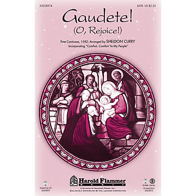 Shawnee Press Gaudete! (O, Rejoice!) SATB arranged by Sheldon Curry