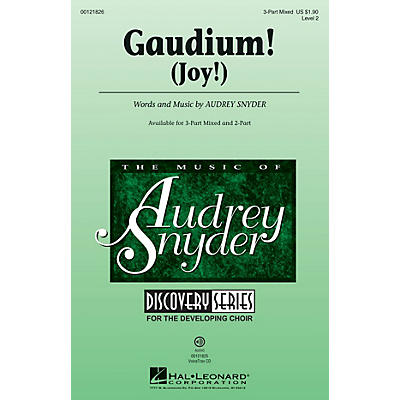 Hal Leonard Gaudium! (Discovery Level 2) 3-Part Mixed composed by Audrey Snyder