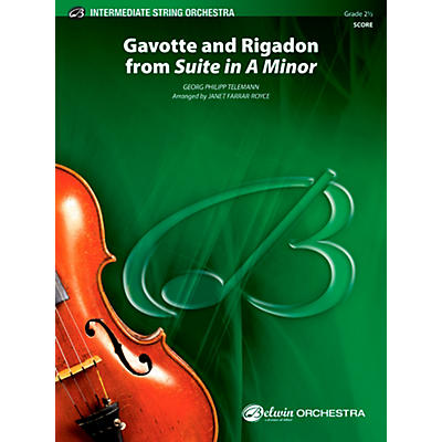 Alfred "Gavotte" and "Rigadon" from Suite in A Minor String Orchestra Grade 2.5 Set