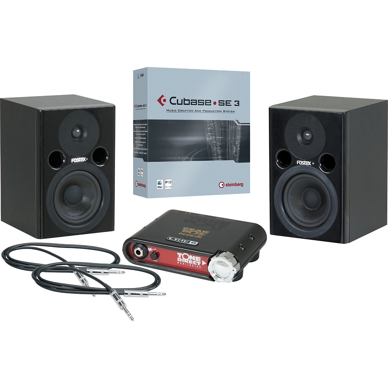 Line 6 Gearbox Silver Bundle Recording Package Musician's Friend