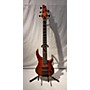 Used Warmoth Gecko 5 Electric Bass Guitar Hot Rod Red