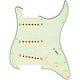 920d Custom Generation Loaded Pickguard For Strat With Aged White Pickups and Knobs and S5W Wiring Harness Mint Green