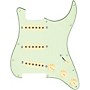 920d Custom Generation Loaded Pickguard For Strat With Aged White Pickups and Knobs and S7W Wiring Harness Mint Green