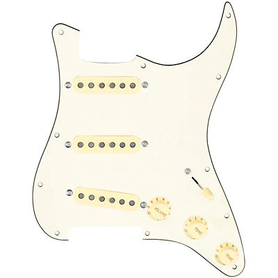 920d Custom Generation Loaded Pickguard For Strat With Aged White Pickups and Knobs and S7W Wiring Harness