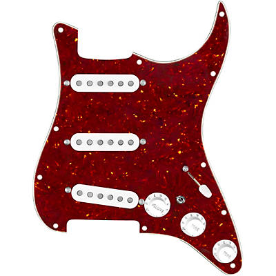 920d Custom Generation Loaded Pickguard For Strat With White Pickups and Knob and S7W-MT Wiring Harness