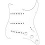 920d Custom Generation Loaded Pickguard For Strat With White Pickups and Knobs and S5W-BL-V Wiring Harness White