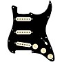 920d Custom Generation Loaded Pickguard for Strat With Aged White Pickups & Knobs, S5W Wiring Harness Black