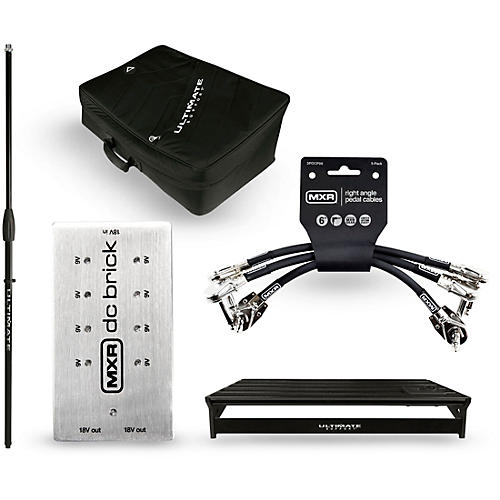 Genesis GSP-500 Pedalboard Bundle With DC Power Brick, Mic Shaft, Cables and Bag
