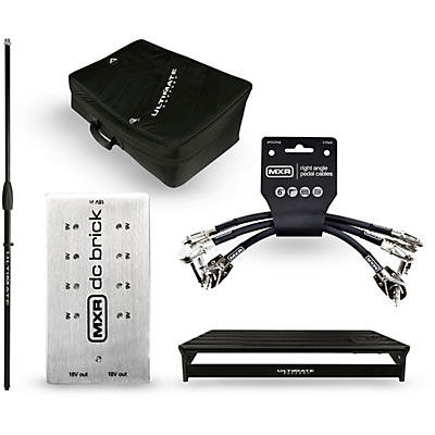 Ultimate Support Genesis GSP-500 Pedalboard Bundle wth DC Power Brick, Mic shaft, Cables and Bag