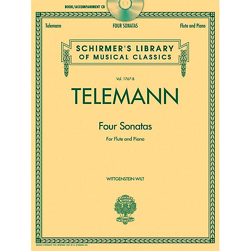 Georg Phillip Telemann - Four Sonatas For Flute And Piano Book/CD