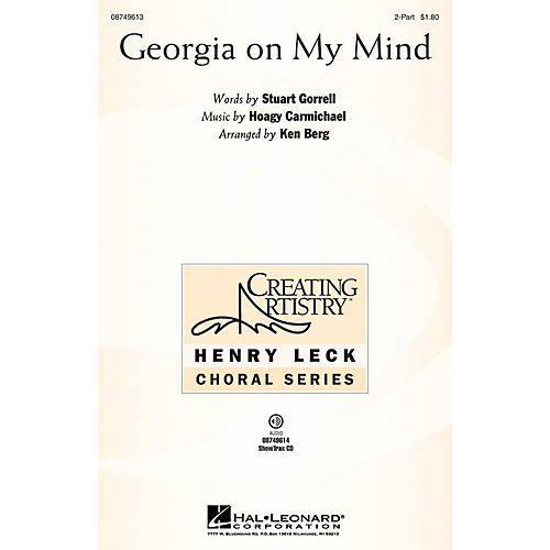 Hal Leonard Georgia on My Mind 2-Part arranged by Ken Berg