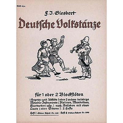 Schott German Folk Dances Vol. 1 Rec Schott Series