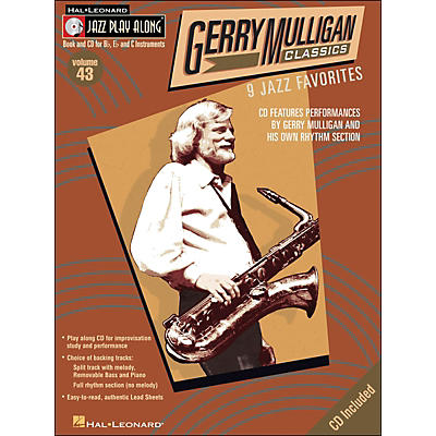 Hal Leonard Gerry Mulligan Classics Jazz Play-Along Volume 43 Book/CD