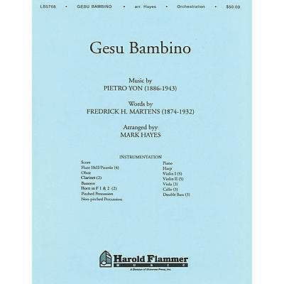 Shawnee Press Gesu Bambino Score & Parts arranged by Mark Hayes