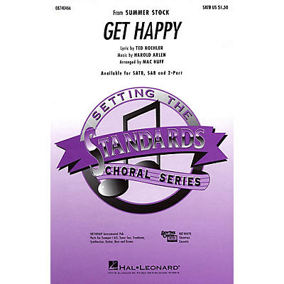 Hal Leonard Get Happy ShowTrax CD Arranged by Mac Huff