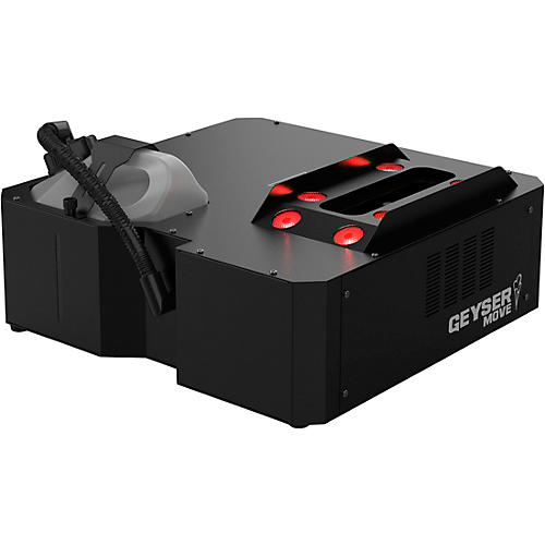 Chauvet Geyser Move Motorized DMX Fog Machine with RGBA+UV LED and Wireless Remote