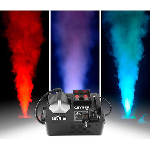 Geyser P4 Vertical Fog Machine with LED Light Effects and Remote Control