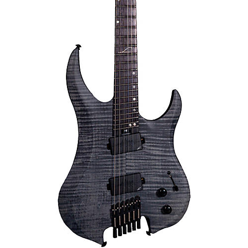 Legator Ghost 6 String Multi-Scale Super Shred Series Flamed Maple Electric Guitar Black