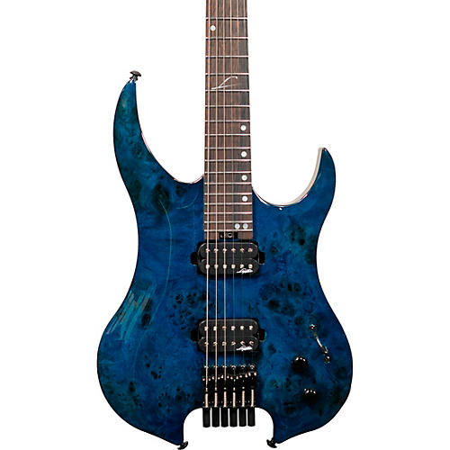 Legator Ghost 6 string Super Shred Series Electric Guitar Blue Burl