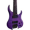 Legator Ghost 8 String Multi-Scale Super Shred Series Flamed Maple Electric Guitar BlackPurple