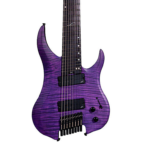 Legator Ghost 8 String Multi-Scale Super Shred Series Flamed Maple Electric Guitar Purple