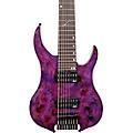 Legator Ghost 8 string Super Shred Series Electric Guitar Blue BurlMagenta Burl