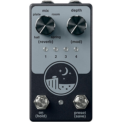 NativeAudio Ghost Ridge Multi-Reverb Effects Pedal Black and Grey