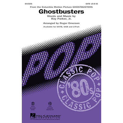 Hal Leonard Ghostbusters SATB arranged by Roger Emerson