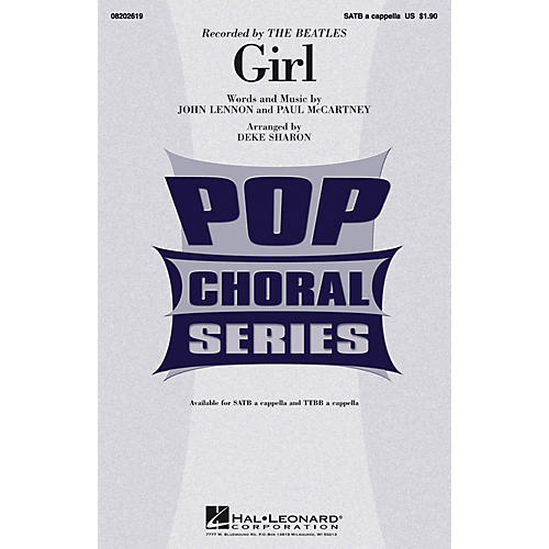 Hal Leonard Girl TTBB A Cappella by The Beatles Arranged by Deke Sharon