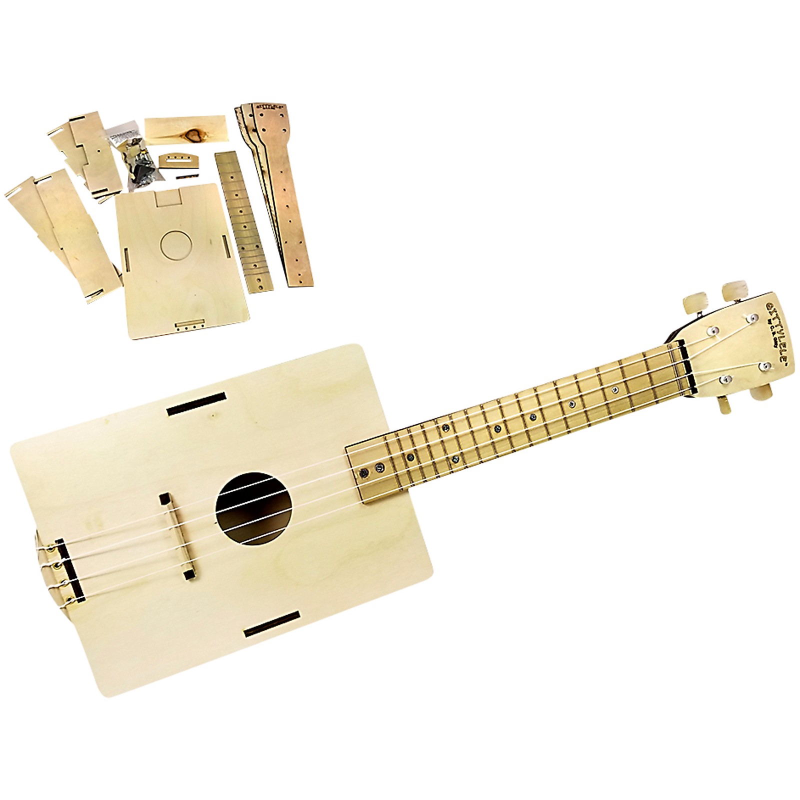 C.B. Gitty Gittylele Concert Ukulele Kit Natural Musician's Friend
