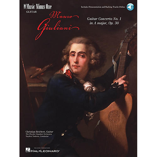 Giuliani - Guitar Concerto No. 1 in A Major, Op. 30 (2-CD Set) Music Minus One Series Softcover with CD